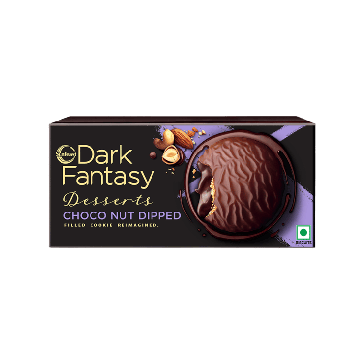 Sunfeast Dark Fantasy Desserts Choconut Dipped Cookies