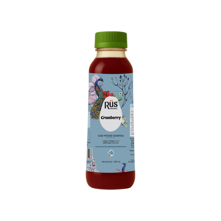 Rus Organic Cranberry Cold Pressed Juice