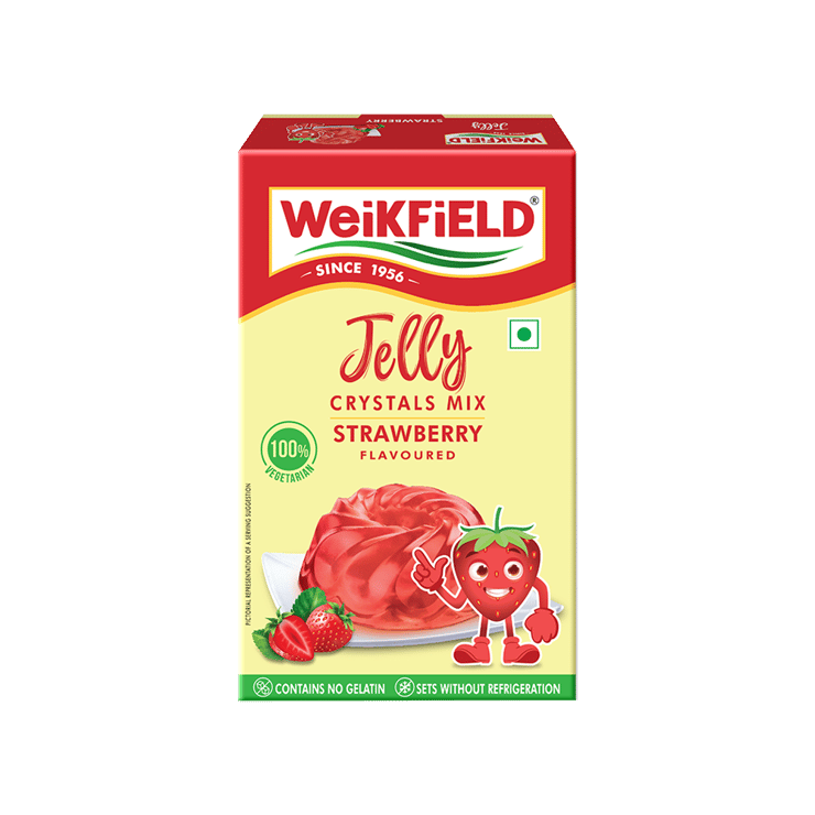 Weikfield Strawberry Crystals Jelly Mix - 90 g