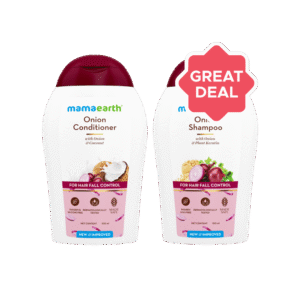 Mamaearth Onion Conditioner +  Onion Shampoo Combo - 100 ml + 100 ml