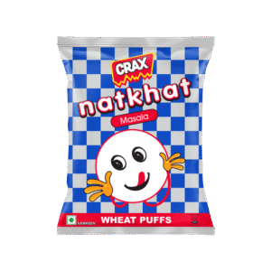 Crax Natkhat Masala Wheat Puffs Snacks - 82 g