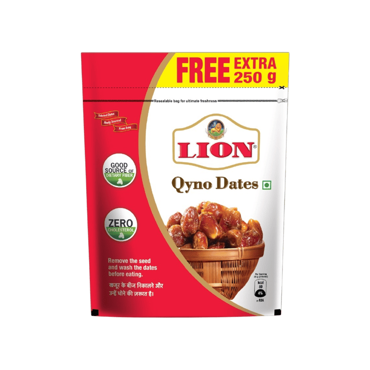 Lion Qyno Dates - Buy 1 Get 1 Free (Laal Khajur) - 2 x 250 g