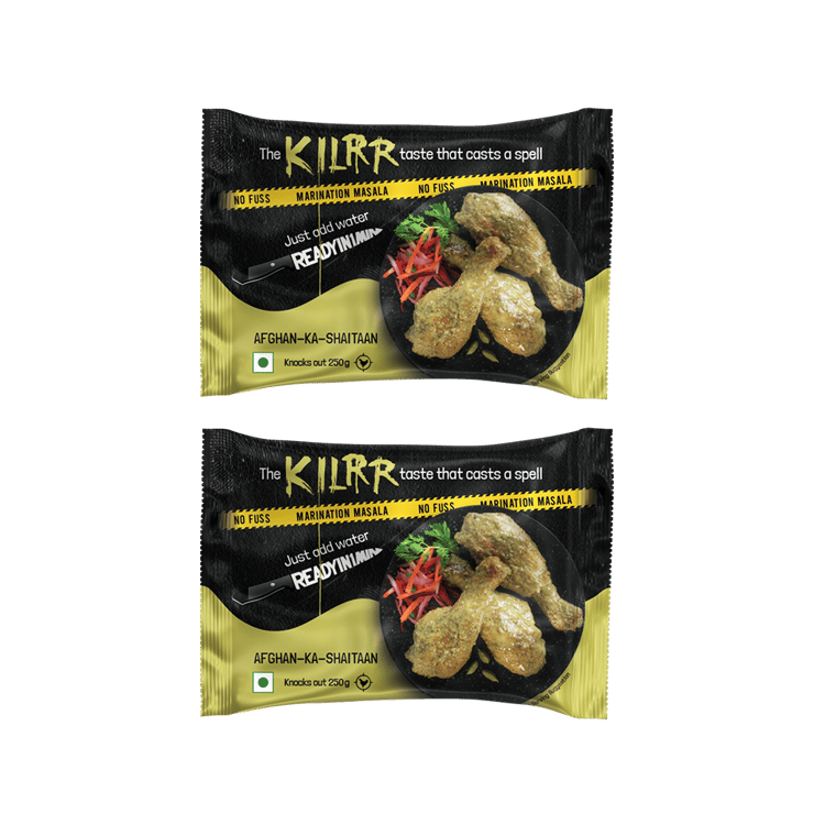 KILRR Afghan-Ka-Shaitaan Tandoori Chicken Masala - Pack of 2 - 2 x 23 g