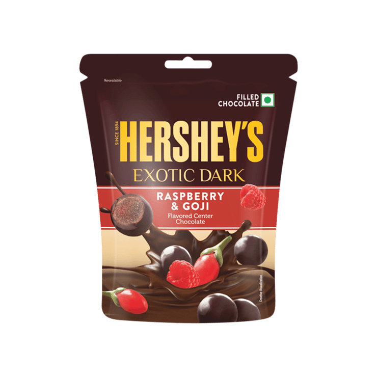 Hershey's Exotic Dark Dark Chocolate Pack (Raspberry & Goji) - 100 g