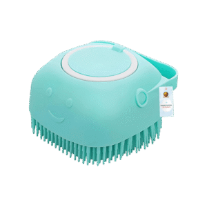 Foodie Puppies Pet Bath Brush Silicone Scrubber Shampoo Dispenser - 1 unit