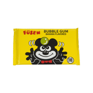 Fusen Banana Flavored Bubble Gum - 17 g