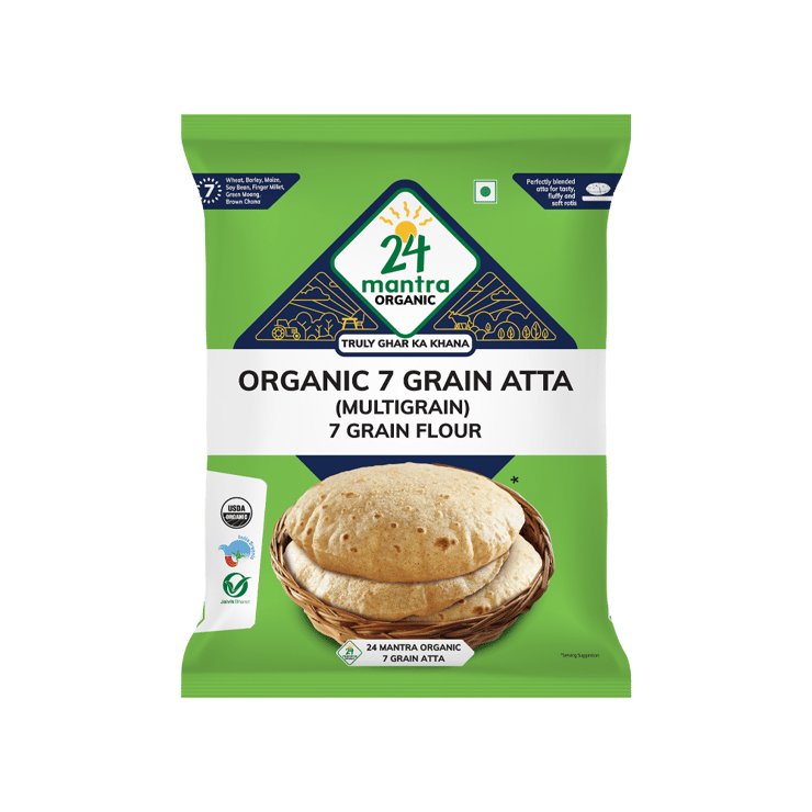 24 Mantra Organic 7 Grain Atta - 1 kg