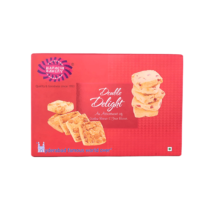 Karachi Bakery Double Delight Cashew & Fruit Bakery Cookies