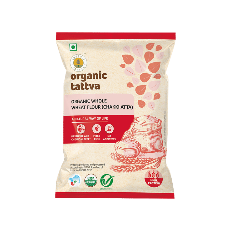 Organic Tattva Wheat Organic Atta - 1 kg
