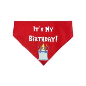 For The Fur Kids It's My Birthday Dog Bandana (Red) - 1 piece