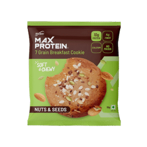 RiteBite Max Protein No Maida 7 Grains Nuts & Seeds 10 g Protein Cookies