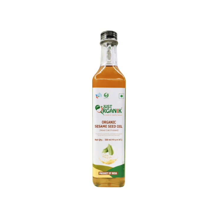 Just Organik Organic Sesame Oil (Wood Cold Pressed) - 500 ml