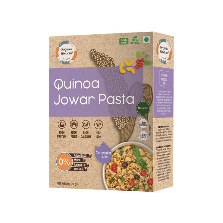 Organic Wisdom Quinoa Jowar Millet Pasta - 192 g