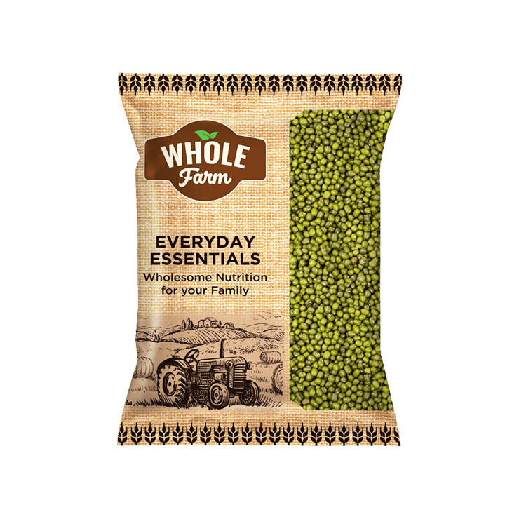 Whole Farm Premium Moong (Sabut) Green - 500 g