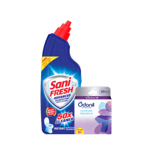 Sani Fresh Ultrashine Toilet Cleaner Free Odonil - 1 l + 48 g