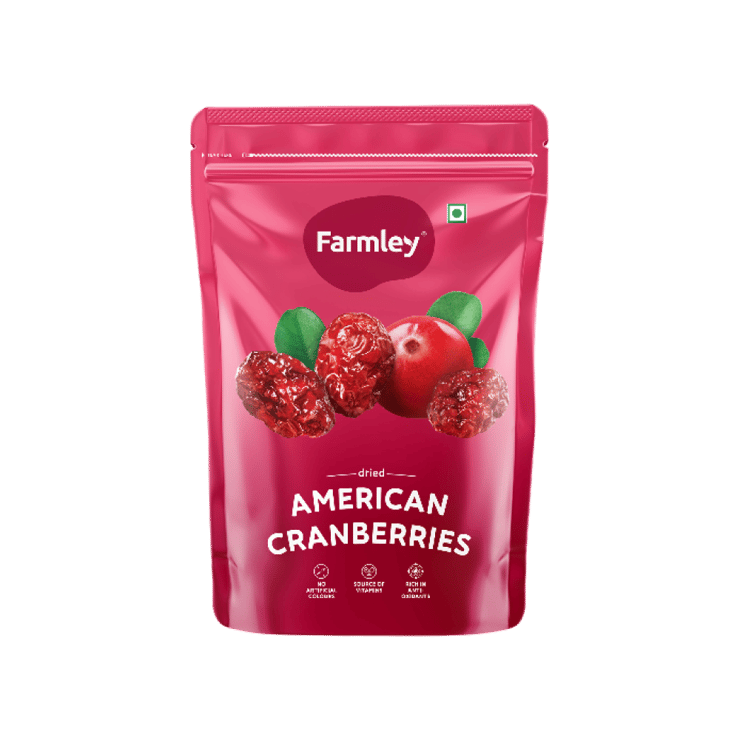 Farmley Premium Whole Dried Cranberries - 200 g