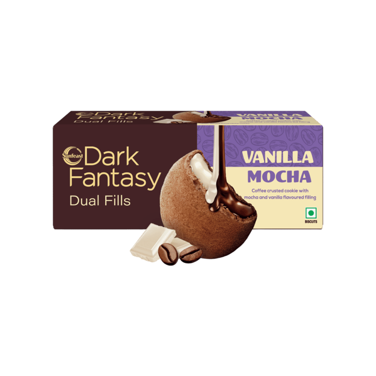 Sunfeast Dark Fantasy Mocha Vanilla Dual Fills Cookies