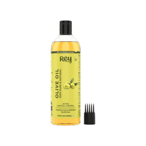 Rey Naturals Virgin & Cold-Pressed Olive Oil for Hairfall Control - 200 ml