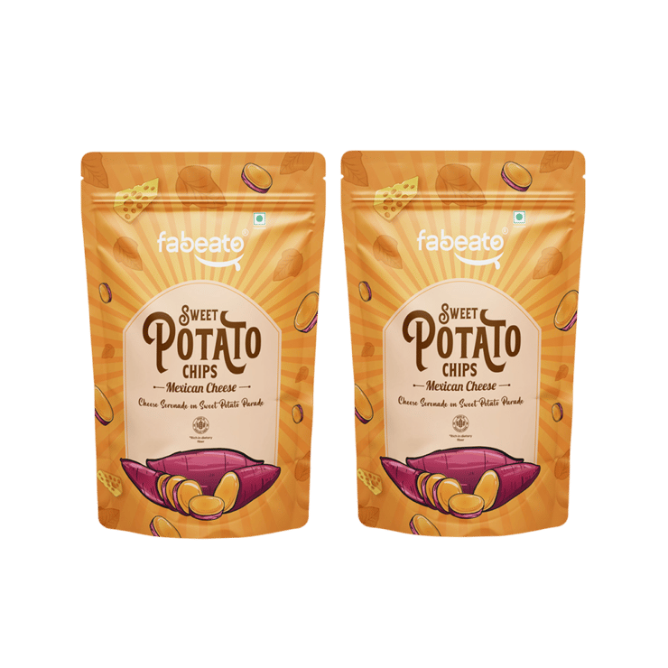 Fabeato Sweet Potato Chips (Mexican Cheese) - 2 x 40 g