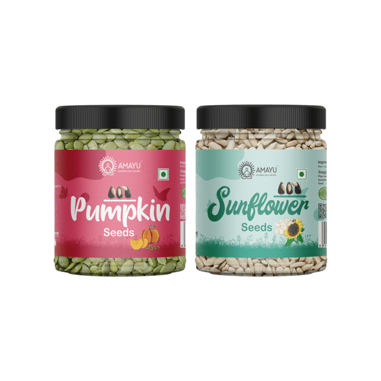 AMAYU Super Seeds Combo (Pumpkin & Sunflower) - 400 g (2 x 200 g)