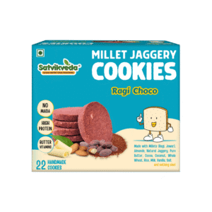 Satvikveda Ragi Chocolate Cookies Millet Biscuit