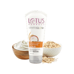 Lotus Herbals WhiteGlow Skin Brightening Oatmeal & Yogurt Face Scrub - 100 g