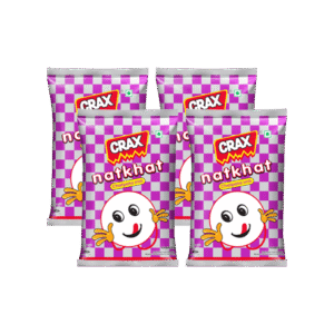 Crax Natkhat Chatpata Imli Wheat Puffs - Pack of 4 - 4 x 82 g