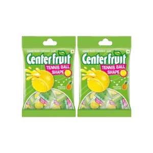 Chupa Chups Pineapple Flavour Tennis Ball Shaped Chewing Gum - Pack of 2 - 2 x 67.2 g