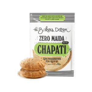 The Baker's Dozen Zero Maida Ready to Cook Chapati, Whole Wheat - 180 g