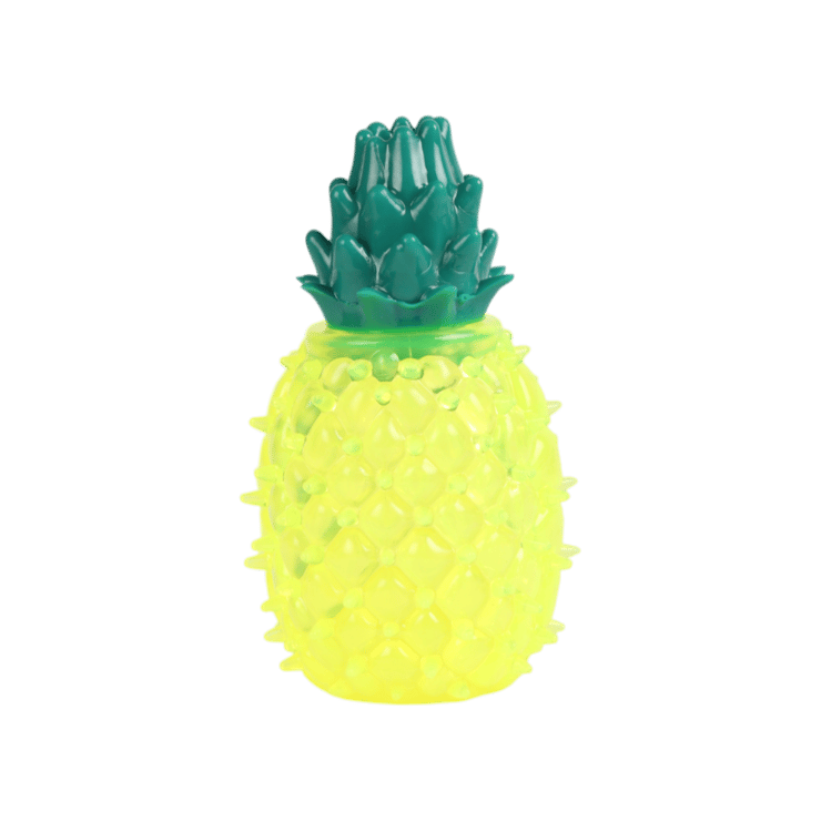 Super Pet Freezable Pineapple Cat Chew Toy for Summer (Yellow, Green) - 1 piece
