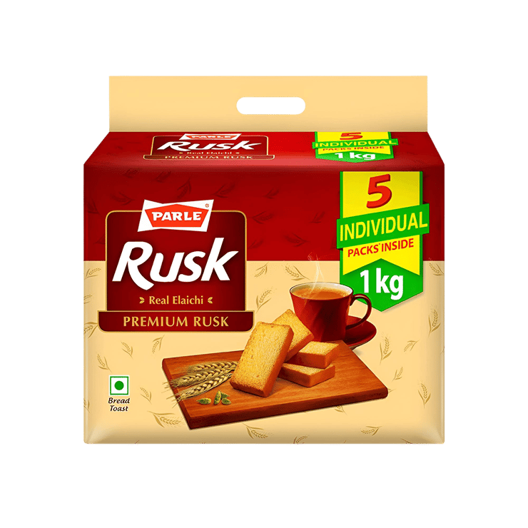 Parle Premium Real Elaichi Rusk - 1 kg
