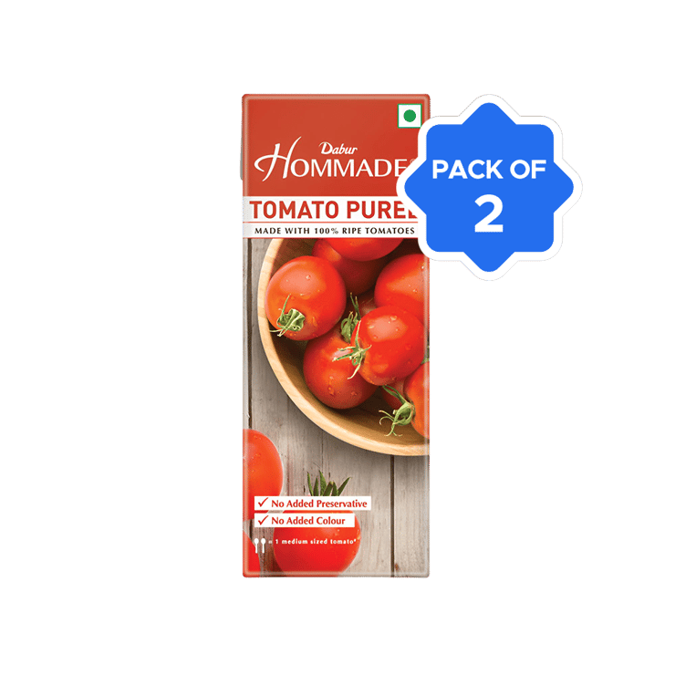 Hommade Tomato Puree - Pack of 2 - 2 x 200 g