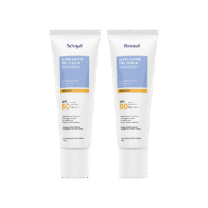 RE' EQUIL Ultra Matte Dry Touch Sunscreen (SPF 50 PA++++) - Pack of 2 - 2 x 50 g