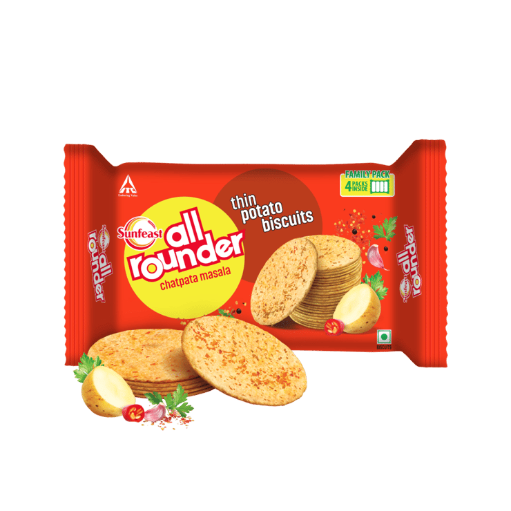 Sunfeast All Rounder Potato Biscuits with Chatpata Masala Flavour