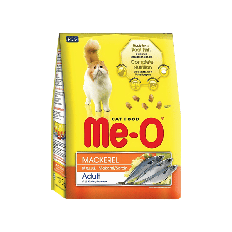 Me-O Mackerel Adult Dry Cat Food - 3 kg