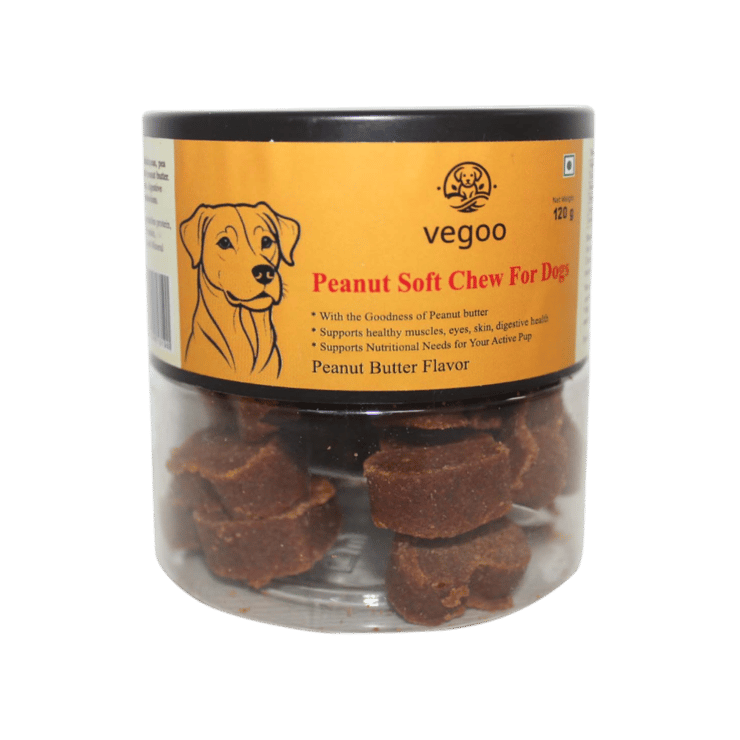 vegoo Peanut Soft Chews Dog Treat - 120 g