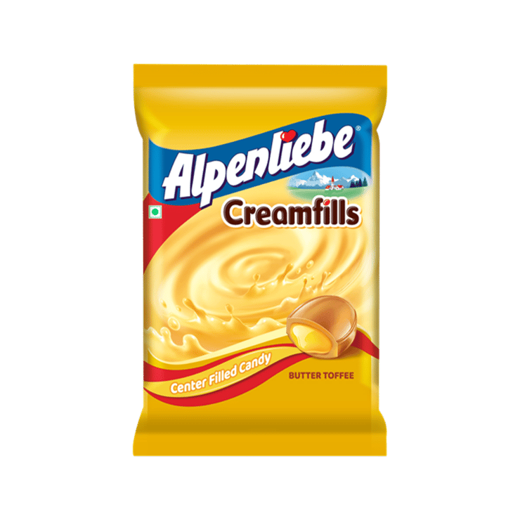 Alpenliebe Creamfills Center Filled Candy - 90 pieces