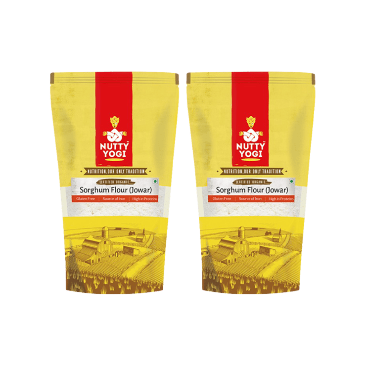 Nutty Yogi Jowar Flour - Pack of 2 (Gluten Free) - 2 kg