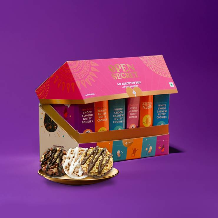 Open Secret Celebration Chocolate Biscuits Gift Pack (Zero Maida)
