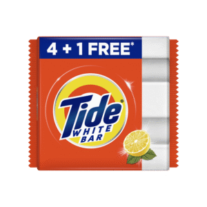 Tide White Detergent Bar - Pack of 5 - 5 x 200 g