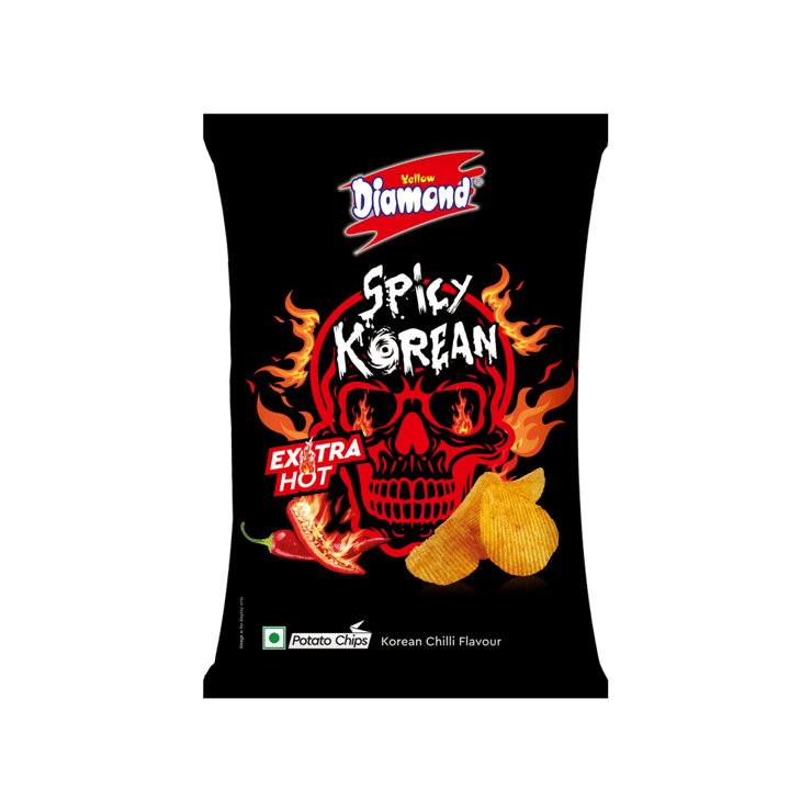 Yellow Diamond Spicy Korean Potato Chips - 85 g