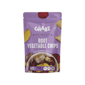 Grabz Sundried & Air Fried Root Vegetable Healthy Chips - 2 x 20 g