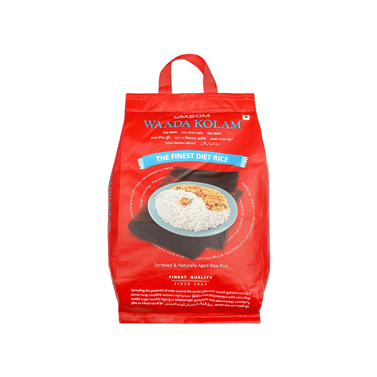 Omsom Waada Kolam Rice (Extra Long Grain) - 5 kg