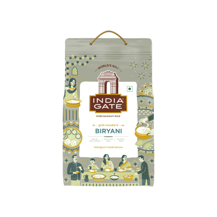 India Gate Biryani Pure Basmati Rice (Extra Long Grain) - 1 kg