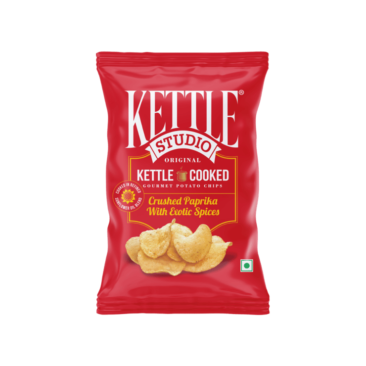 Kettle Studio Crushed Peprika with Exotic Spices Potato Chips - 113 g