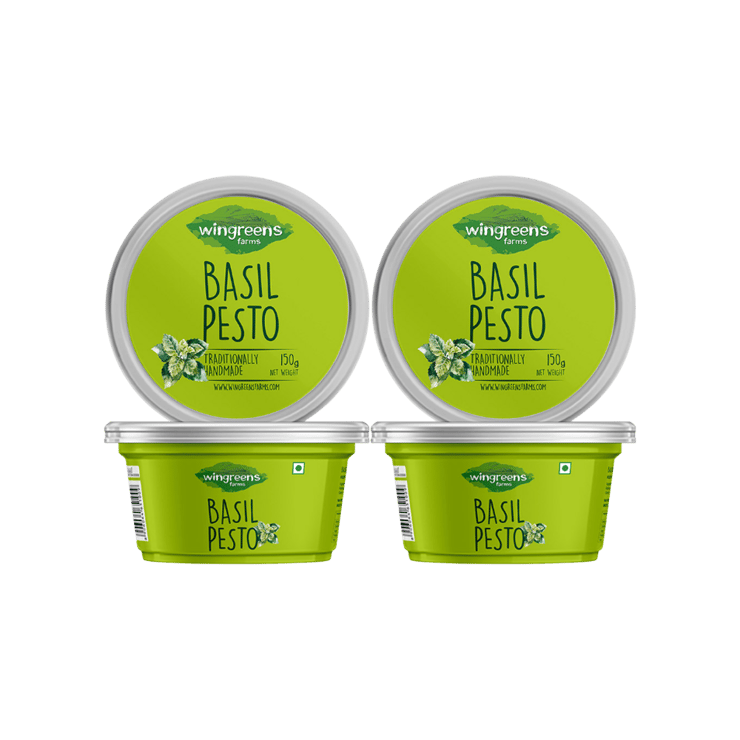 Wingreens Farms Basil Pesto Dip - Pack of 2 - 2 x 150 g