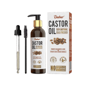 Dabur 100% Natural Cold Pressed Castor Oil - 200 ml