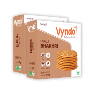 Vyndo Farali Millet Bhakhri Fasting Energy Snacks - 2 x 180 g