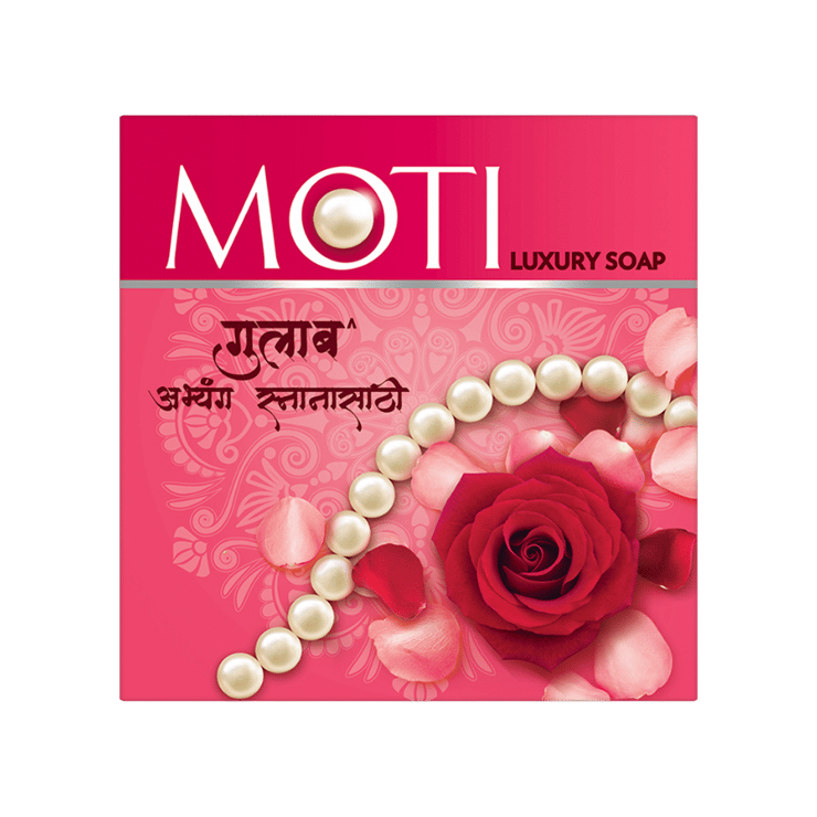 Moti Gulab Luxury Enchanting Rose Fragrance Bathing Bar Rose Fragrance - 150 g