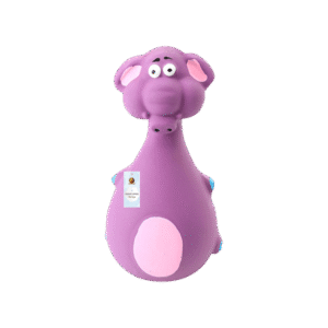 Foodie Puppies Purple Elephant Squeaky Chew Toy For Small Dogs (Purple) - 1 unit